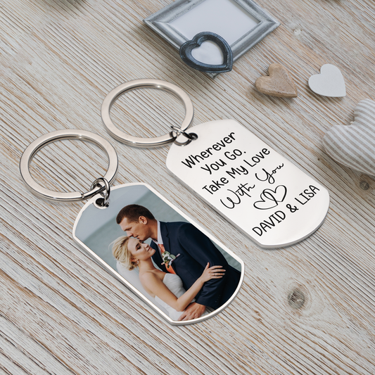 Engraved Couple Keychain