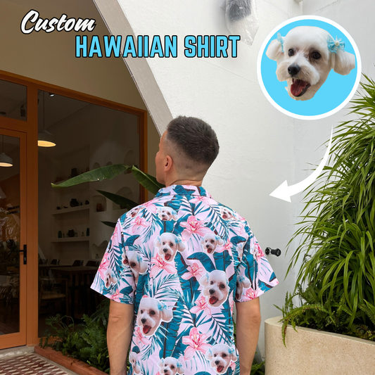 Custom Faces Regular Fit Hawaiian Shirt