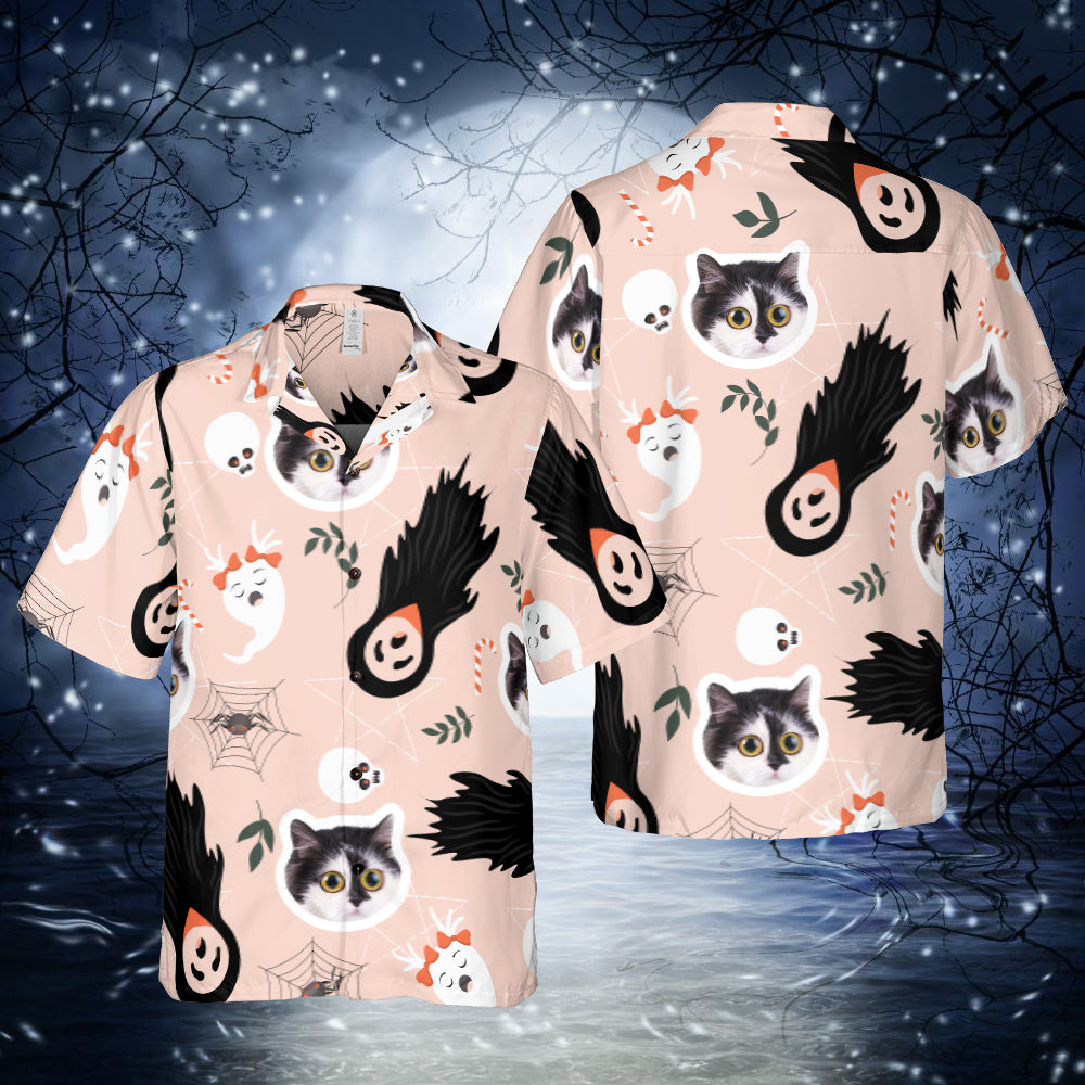 Custom Faces Halloween Regular Fit Hawaiian Shirt