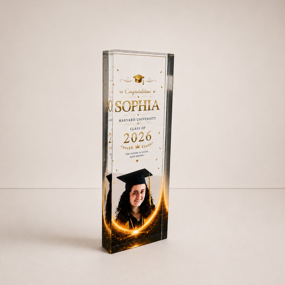 Custom Photo Acrylic Block Plaque | Graduation Gift