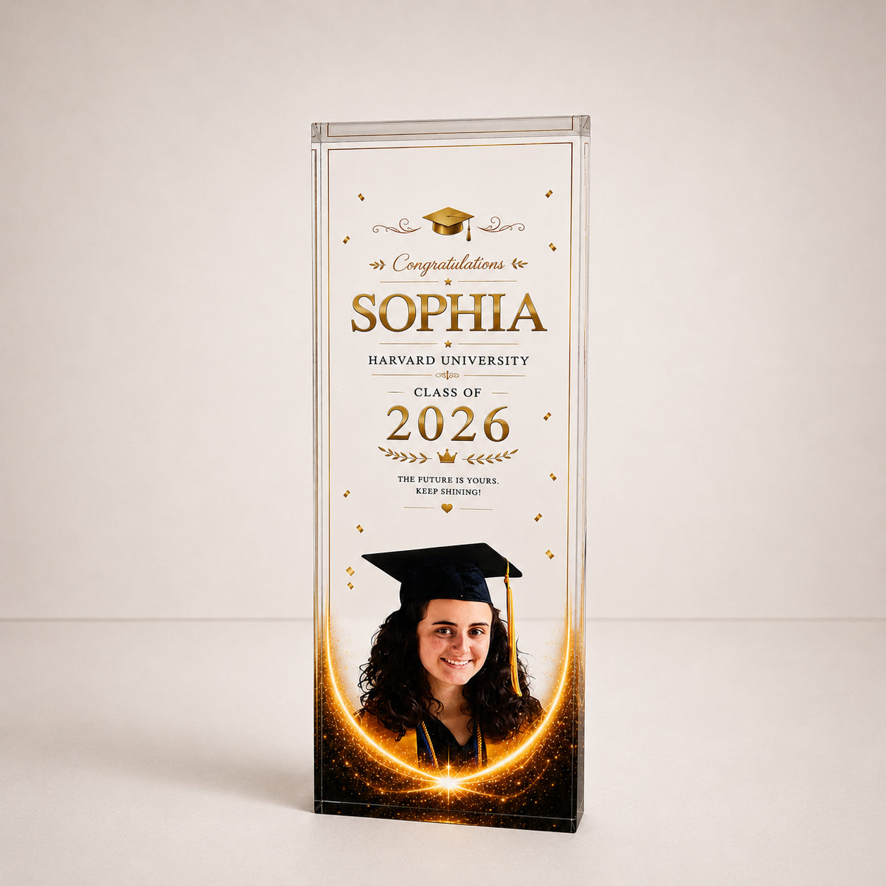 Custom Photo Acrylic Block Plaque | Graduation Gift