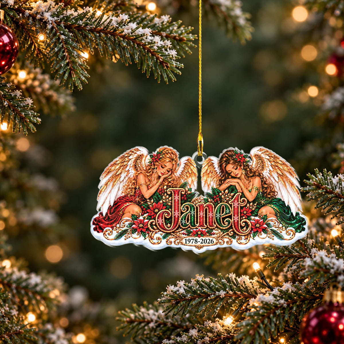 Custom Name Acrylic Ornament | Personalized Memorial Acrylic Keepsake