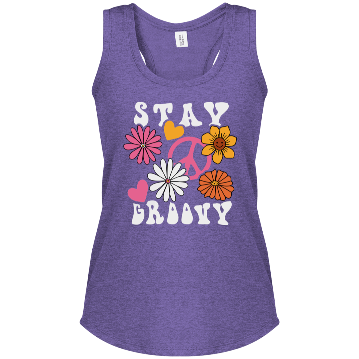 Stay Groovy - Women's Perfect Tri Racerback Tank