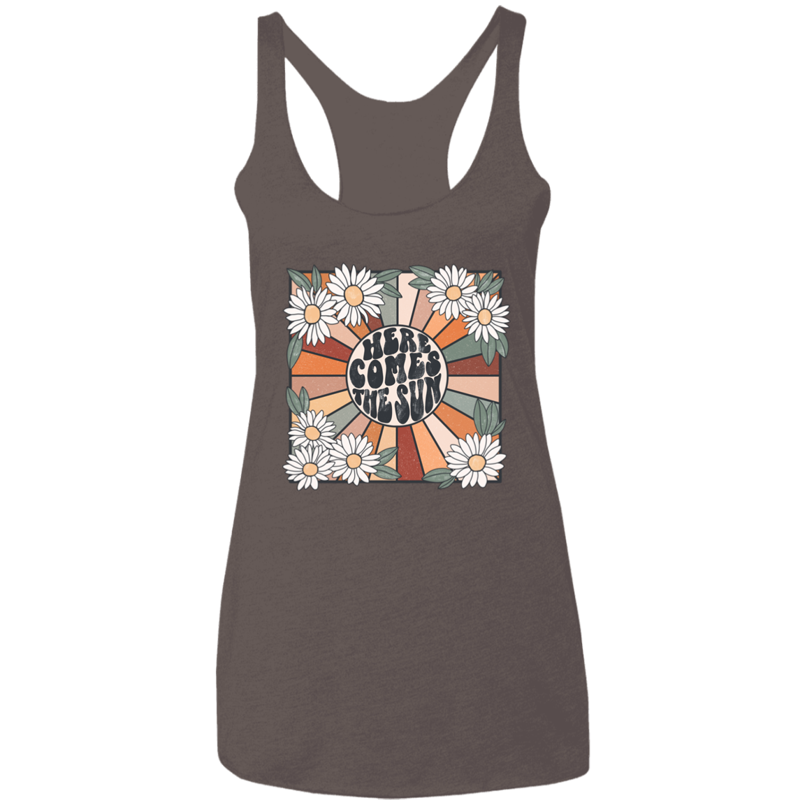 Here Comes The Sun Ladies' Triblend Racerback Tank