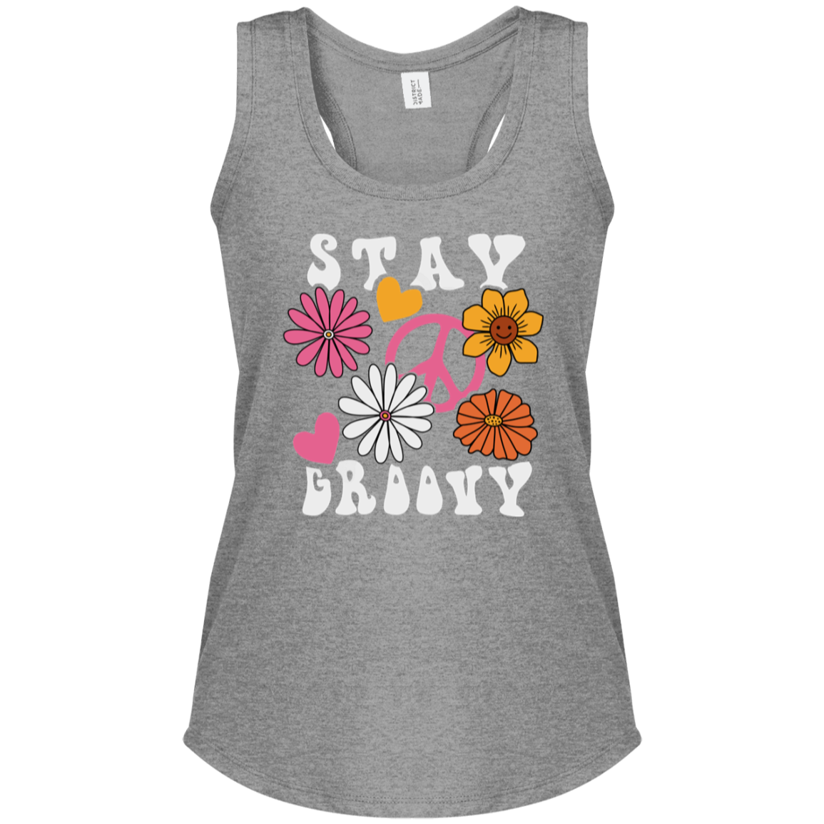 Stay Groovy - Women's Perfect Tri Racerback Tank