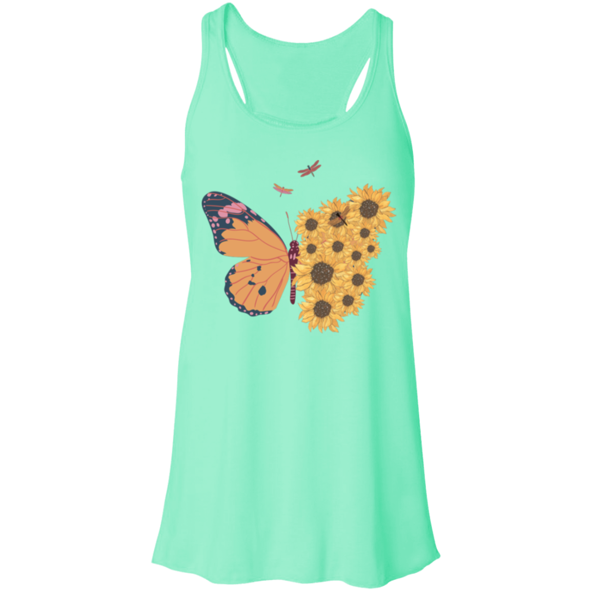 Sunflower Butterfly Tank