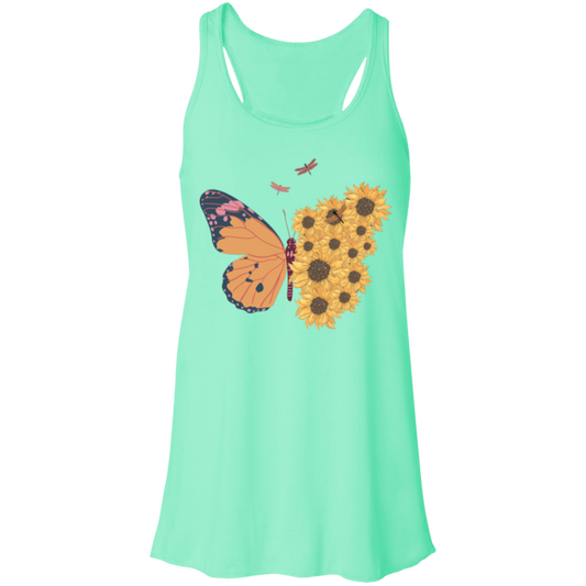 Sunflower Butterfly Tank