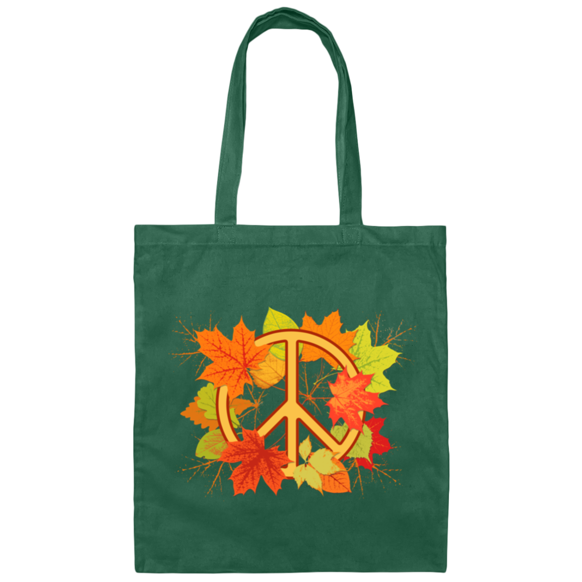 Autumn Colorful Foliage Canvas Tote Bag