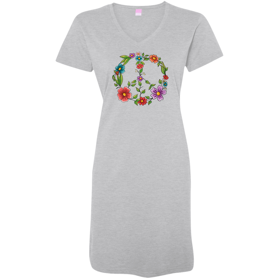 Floral Peace Sign Ladies' Cover-Up