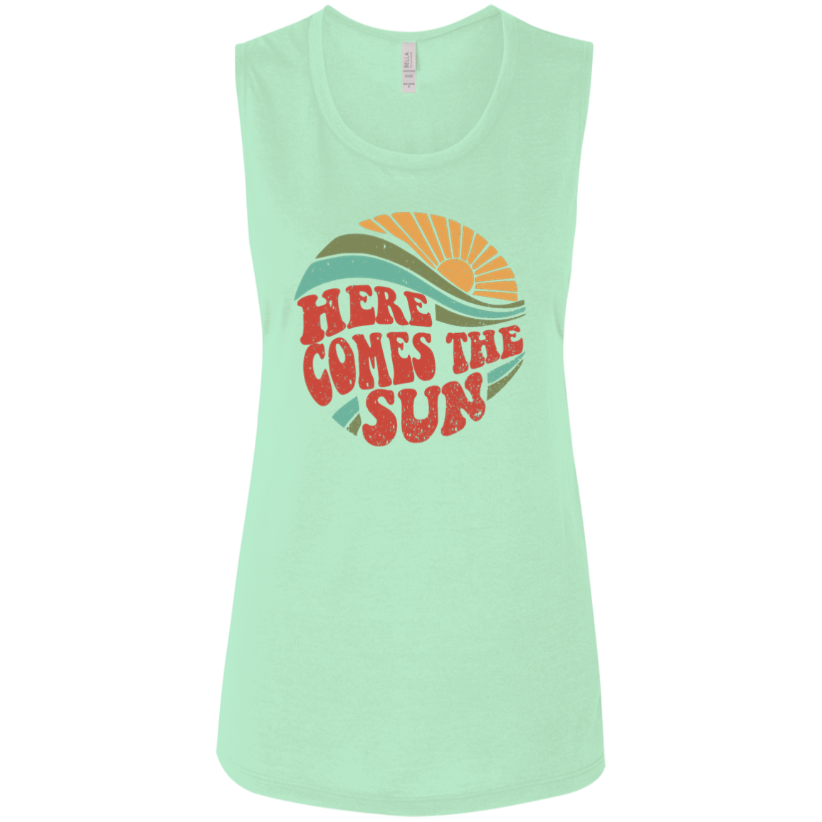 Here Comes The Sun - Ladies' Flowy Muscle Tank