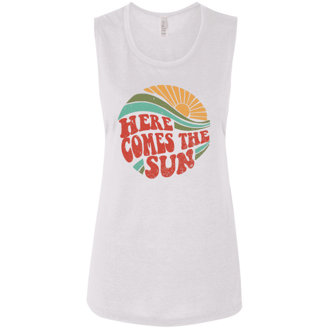 Here Comes The Sun - Ladies' Flowy Muscle Tank