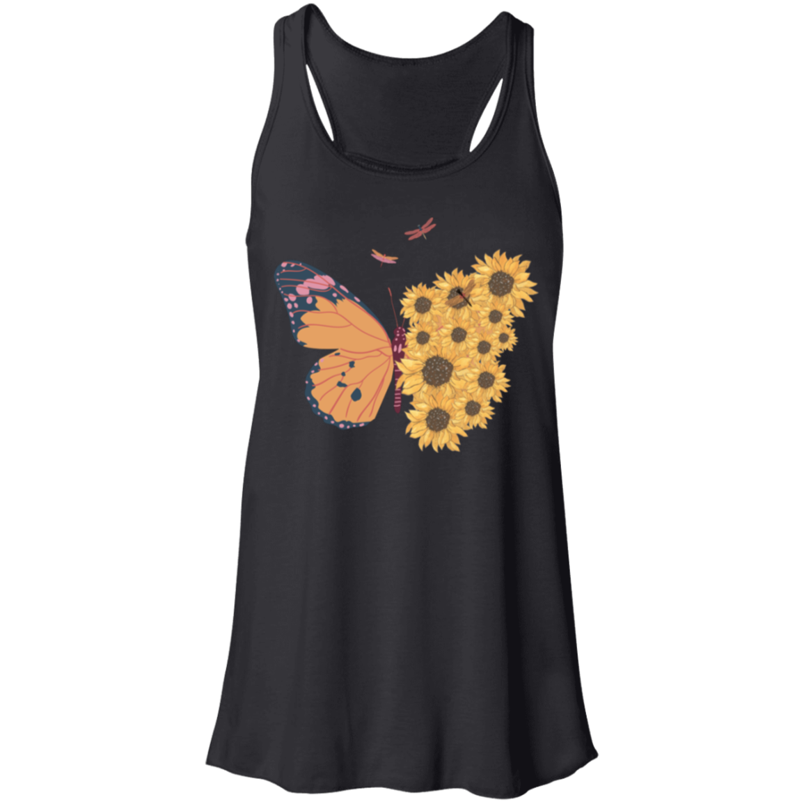 Sunflower Butterfly Tank