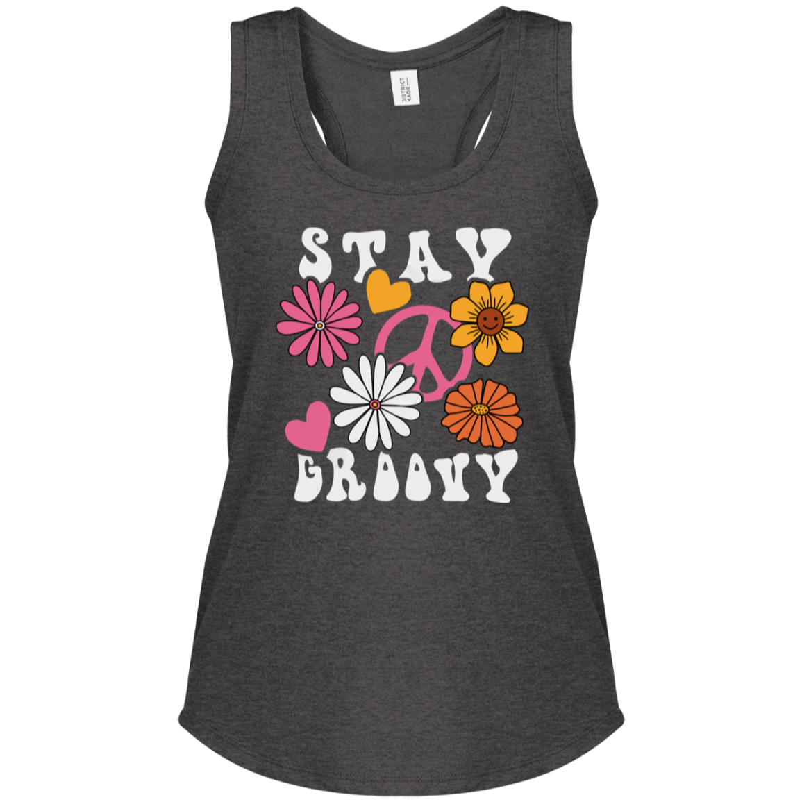 Stay Groovy - Women's Perfect Tri Racerback Tank