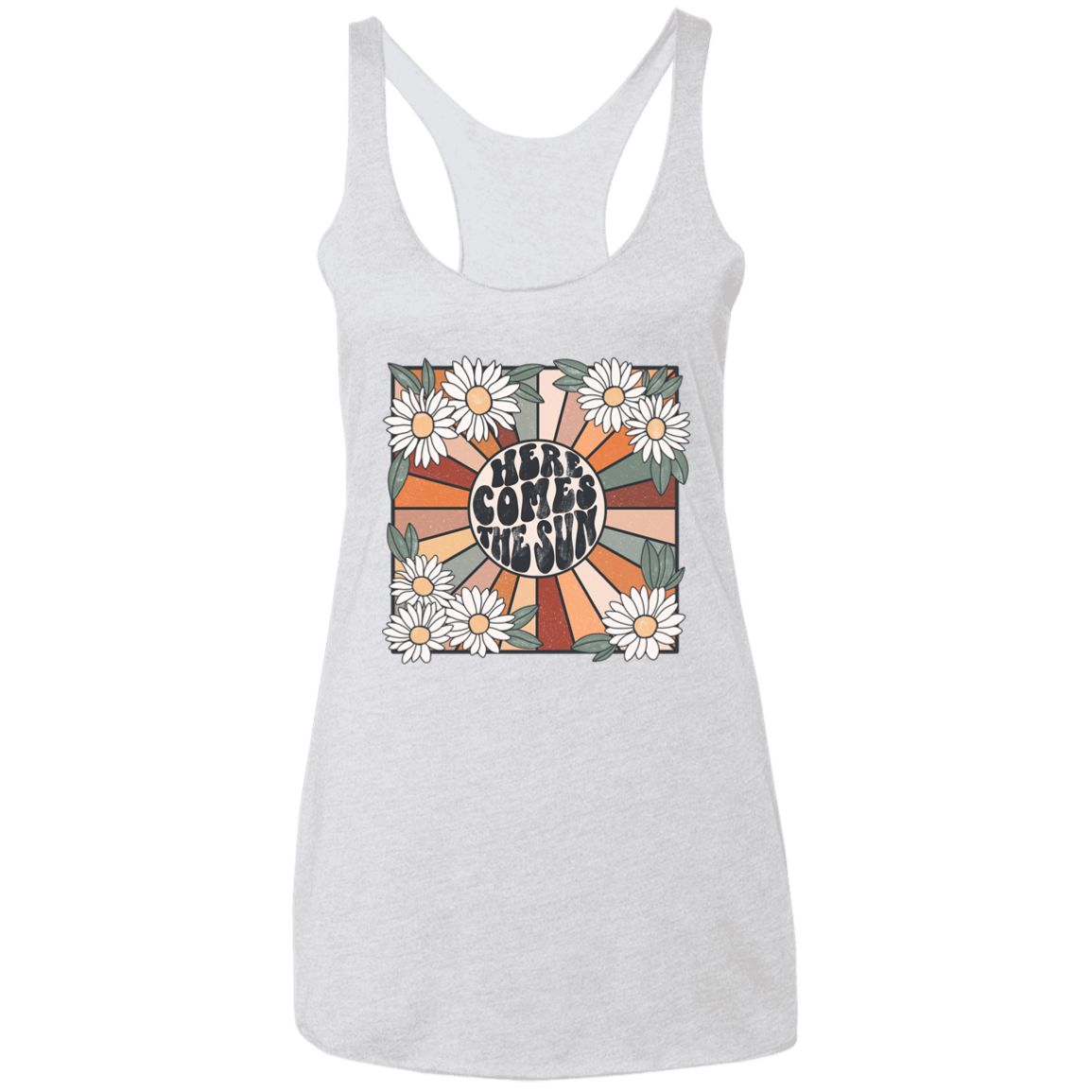 Here Comes The Sun Ladies' Triblend Racerback Tank