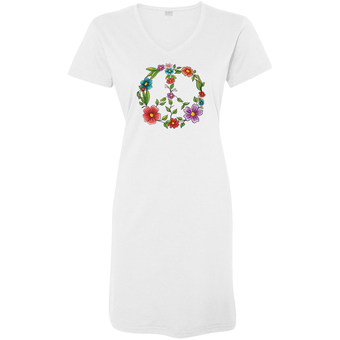 Floral Peace Sign Ladies' Cover-Up