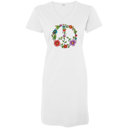 Floral Peace Sign Ladies' Cover-Up