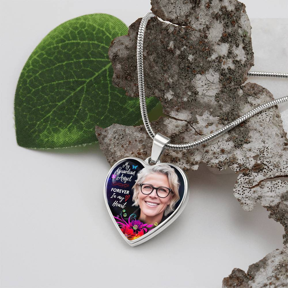 Heart Photo Memorial Necklace