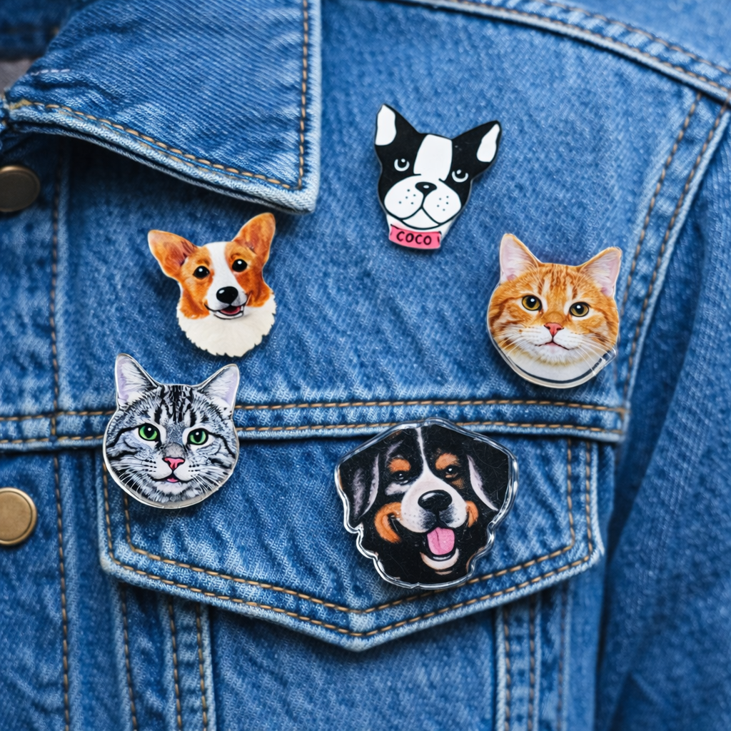 Custom Shape Acrylic Pin