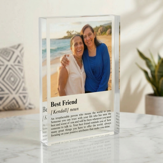 Personalized Photo Definition Acrylic Keepsake Plaque