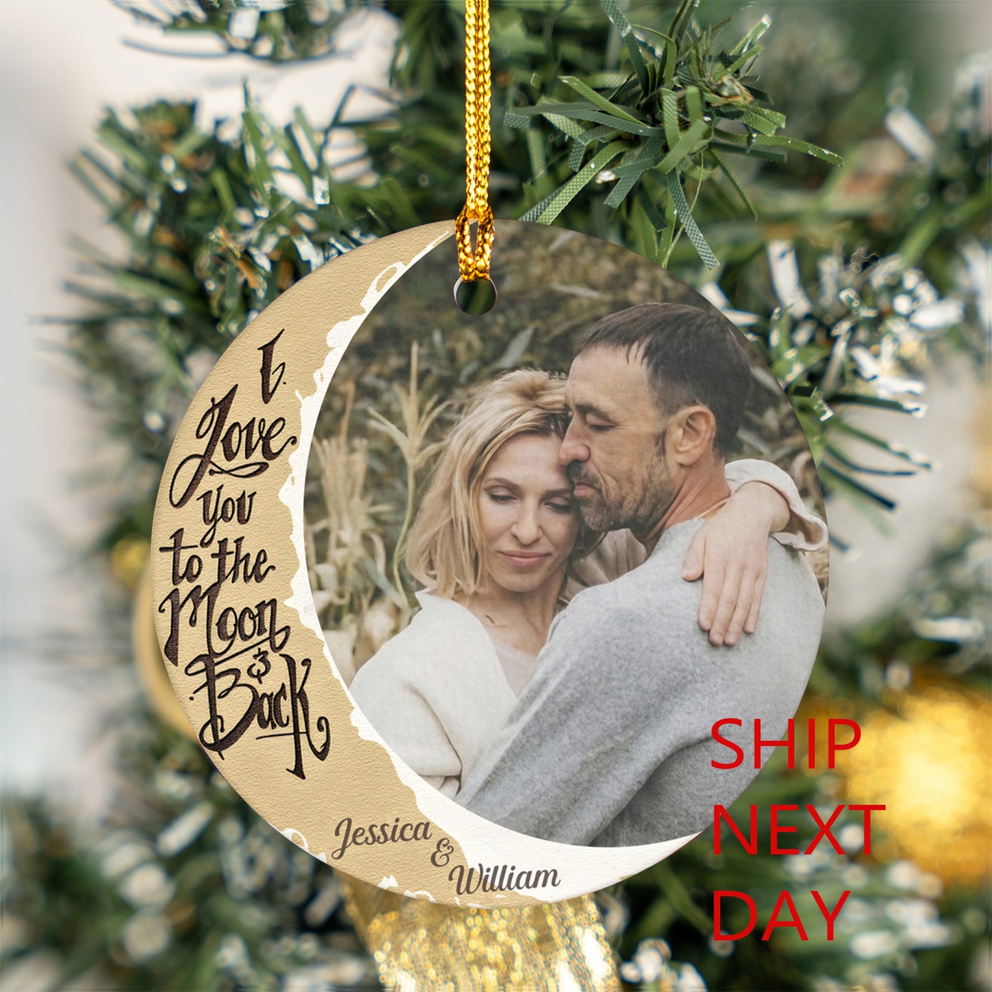 Personalized Premium Ceramic Circle Ornament