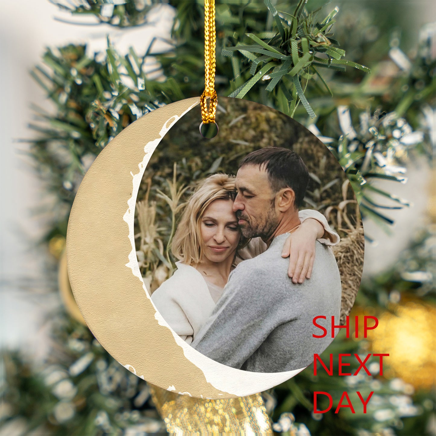 Personalized Premium Ceramic Circle Ornament
