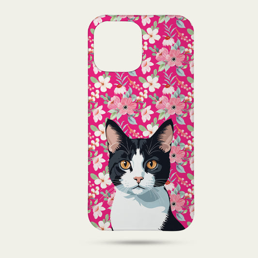 Personalized Pet Portrait Spring Floral Phone Case