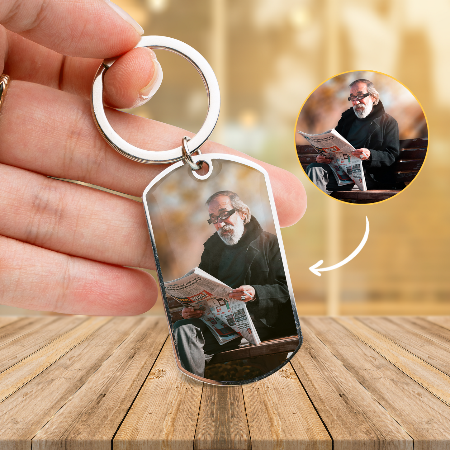 Timeless Father’s Day Custom Keychain