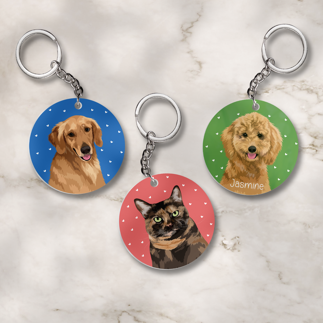 Custom Pet Keychain - Pet Lover Gift