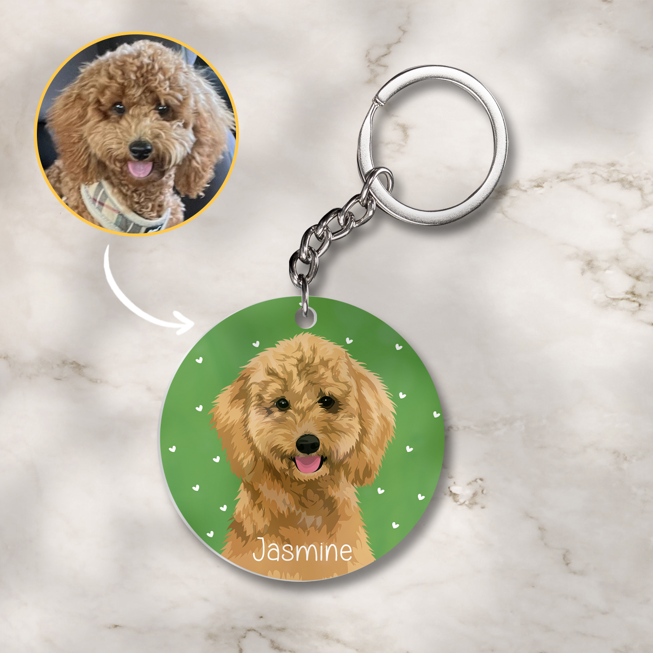 Custom Pet Keychain - Pet Lover Gift