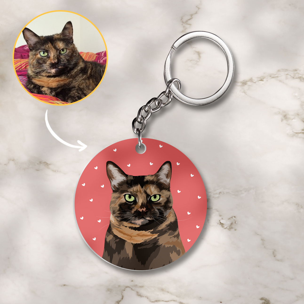 Custom Pet Keychain - Pet Lover Gift