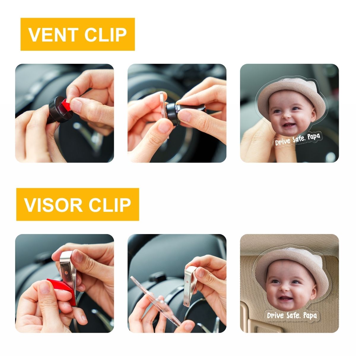 Custom Shape Car Clip