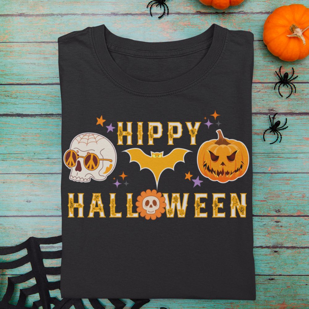 Hippie Halloween Ladies Short-Sleeve