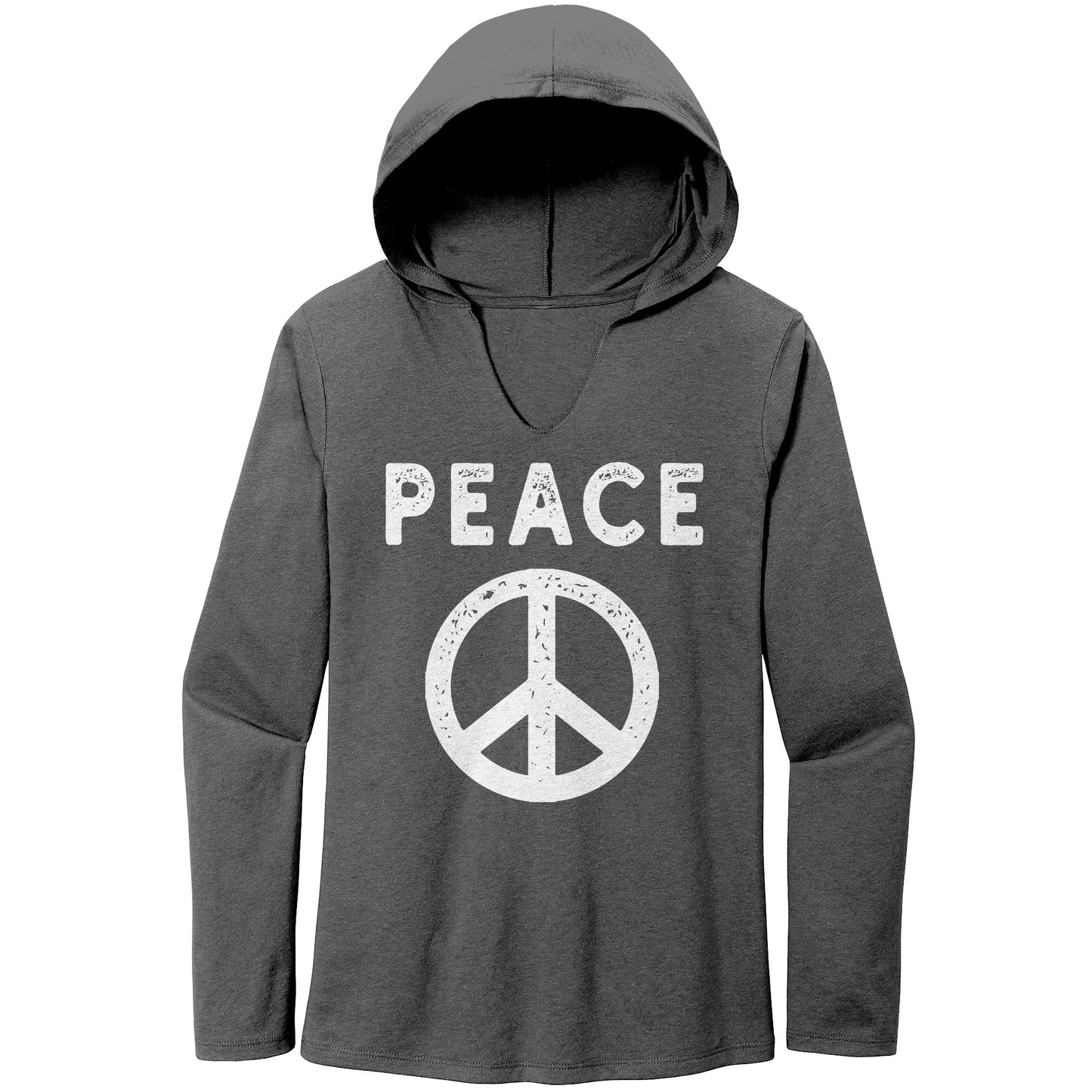 Peace Sign Women’s Perfect Tri Long Sleeve Hoodie