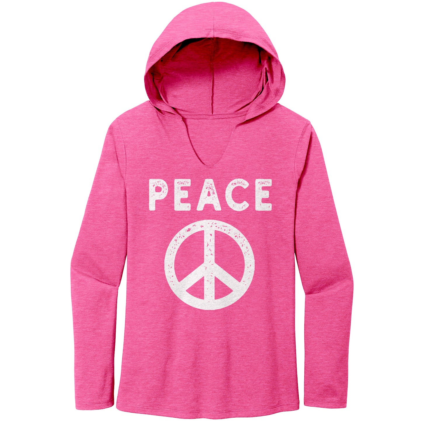 Peace Sign Women’s Perfect Tri Long Sleeve Hoodie