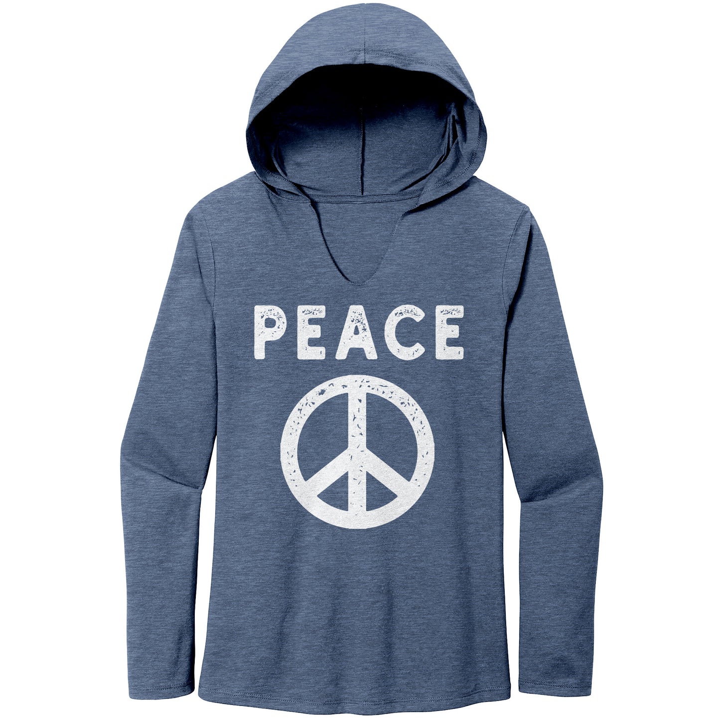 Peace Sign Women’s Perfect Tri Long Sleeve Hoodie