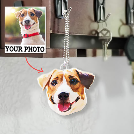 Personalized Double-Sided Acrylic Pet Face Art Ornament