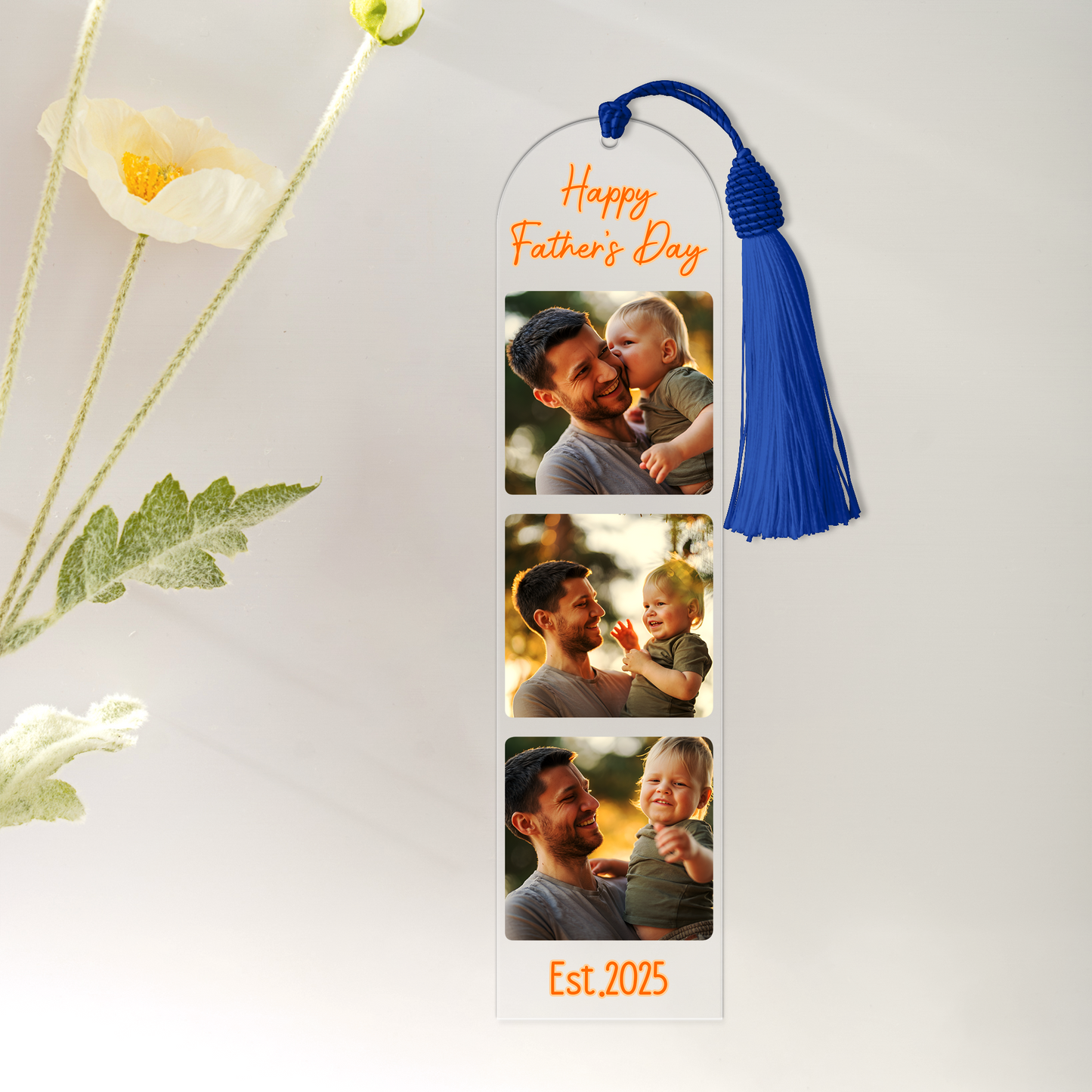Personalized Father's Day Photo Bookmark