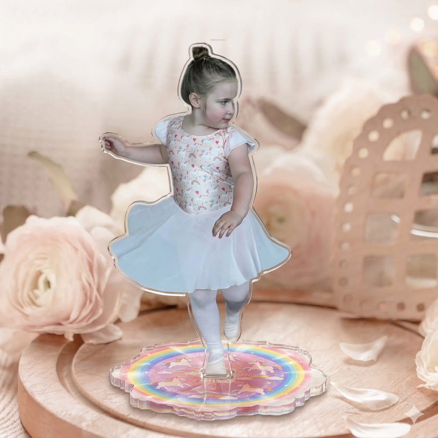 Custom Shape Acrylic Spinning Standee