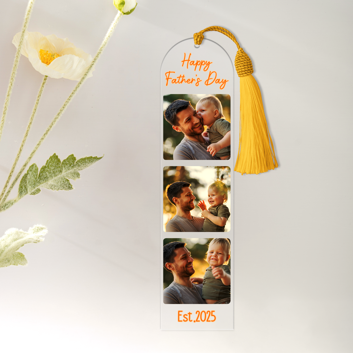 Personalized Father's Day Photo Bookmark