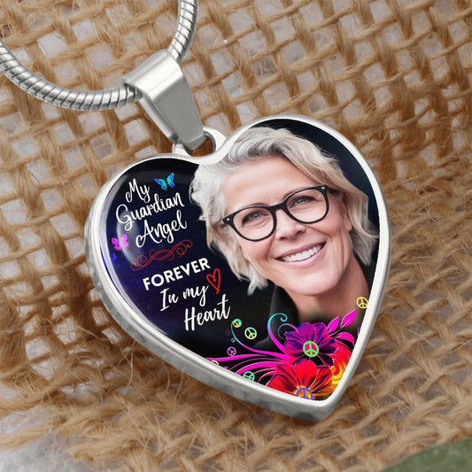 Heart Photo Memorial Necklace