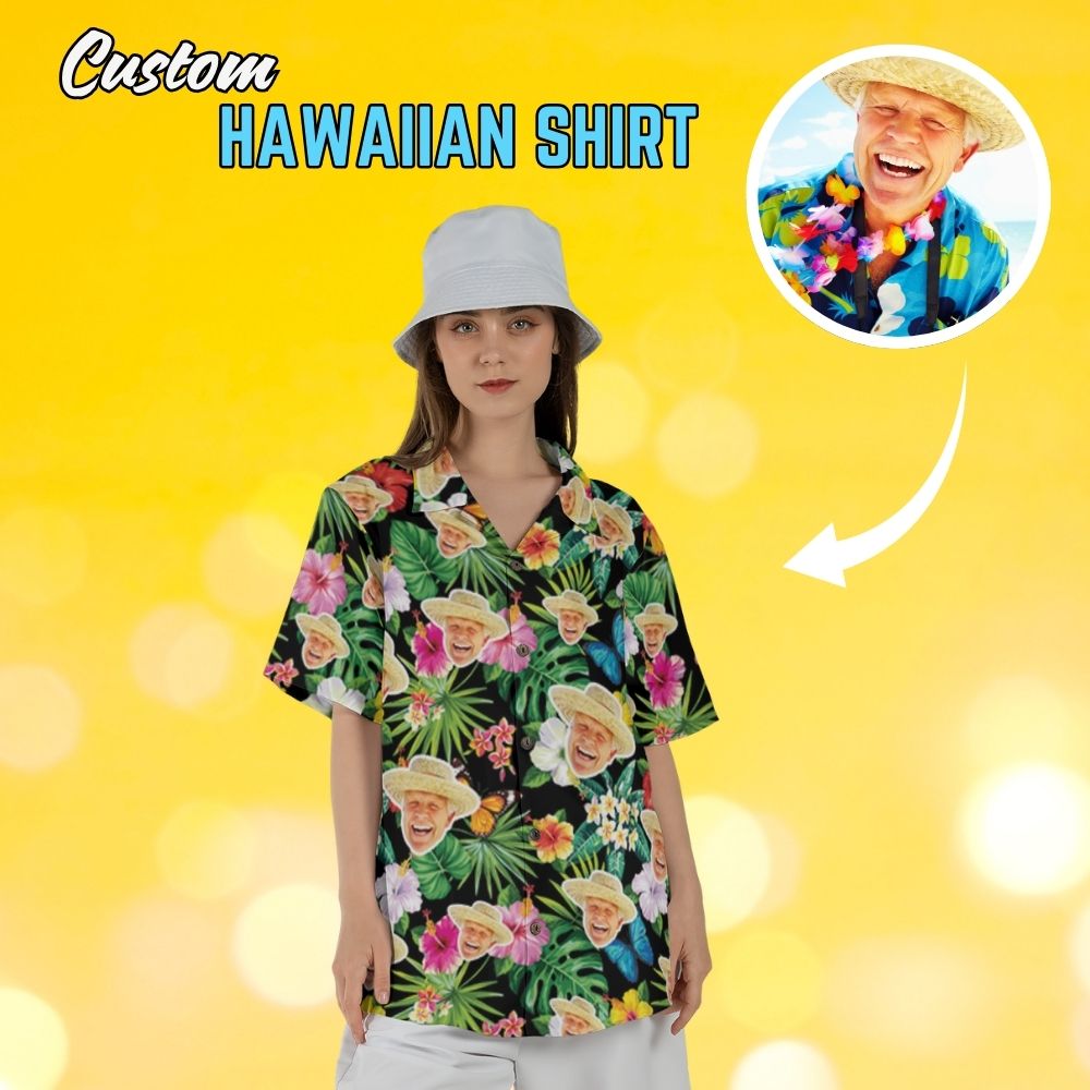 Custom Faces Regular Fit Hawaiian Shirt