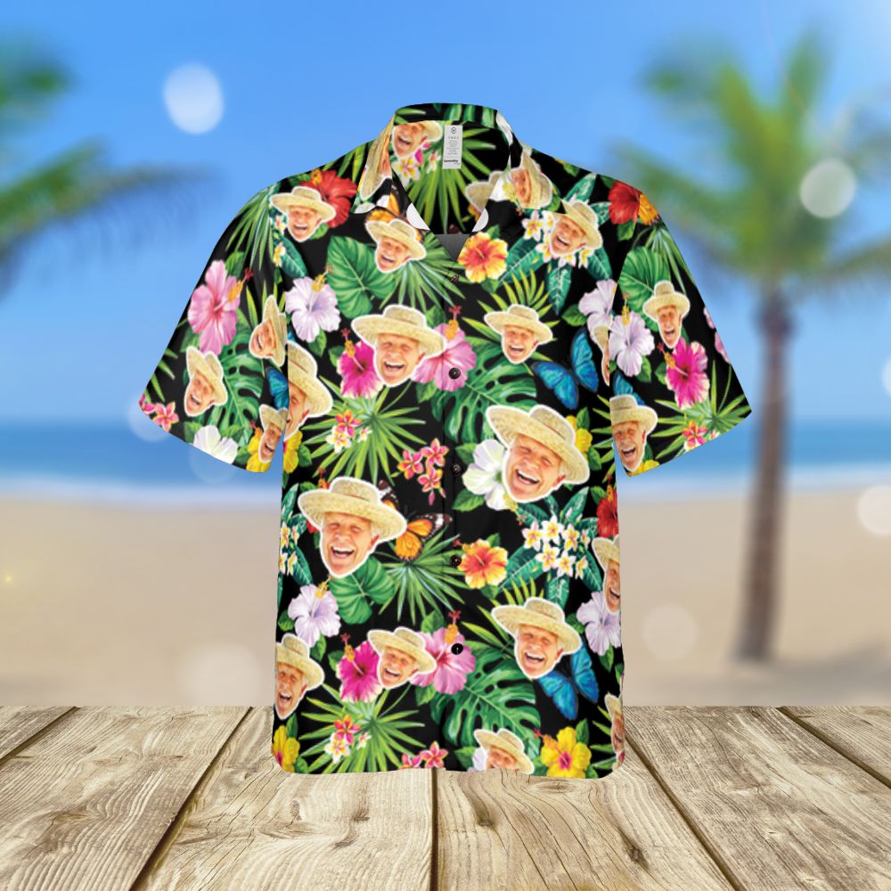 Custom Faces Regular Fit Hawaiian Shirt