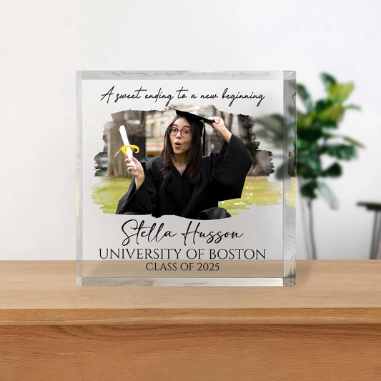 Custom Graduation Photo Plaque (Without Stand)