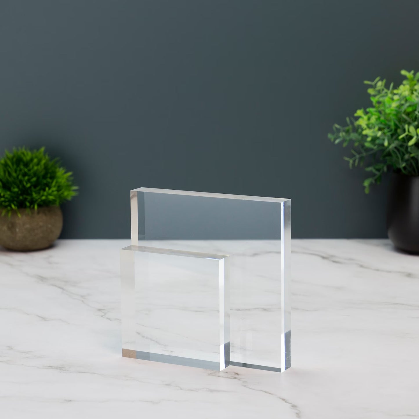 Personalized Acrylic Photo Block with Custom Message – Freestanding Keepsake Gift