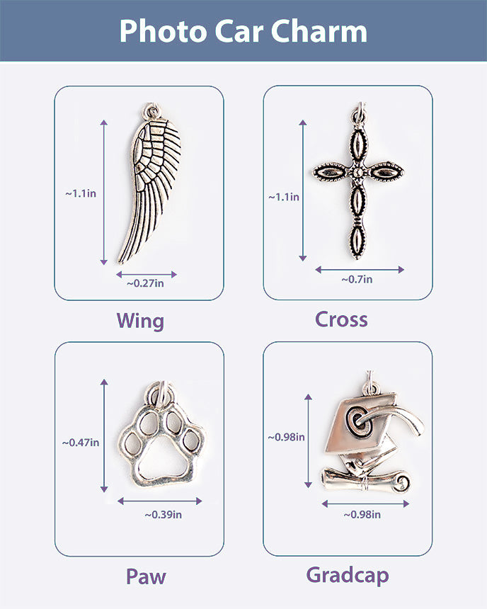 Personalized Photo Car Charm