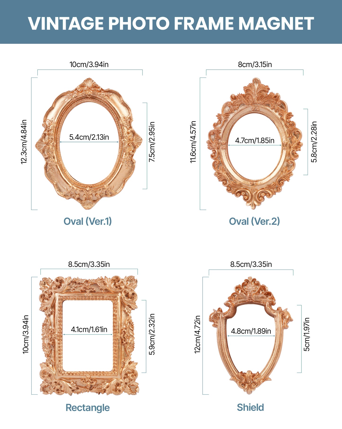 Custom Vintage-Style Photo Frame Magnet