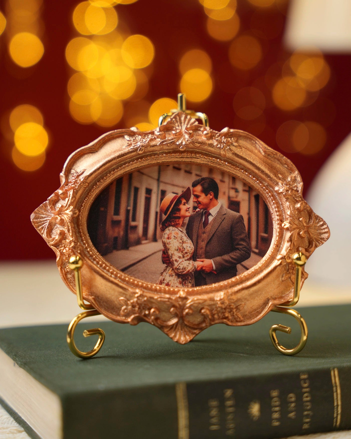 Custom Vintage-Style Photo Frame Magnet