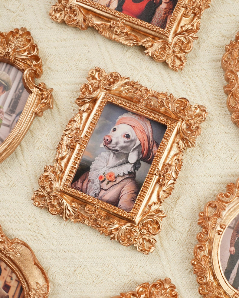 Custom Vintage-Style Photo Frame Magnet