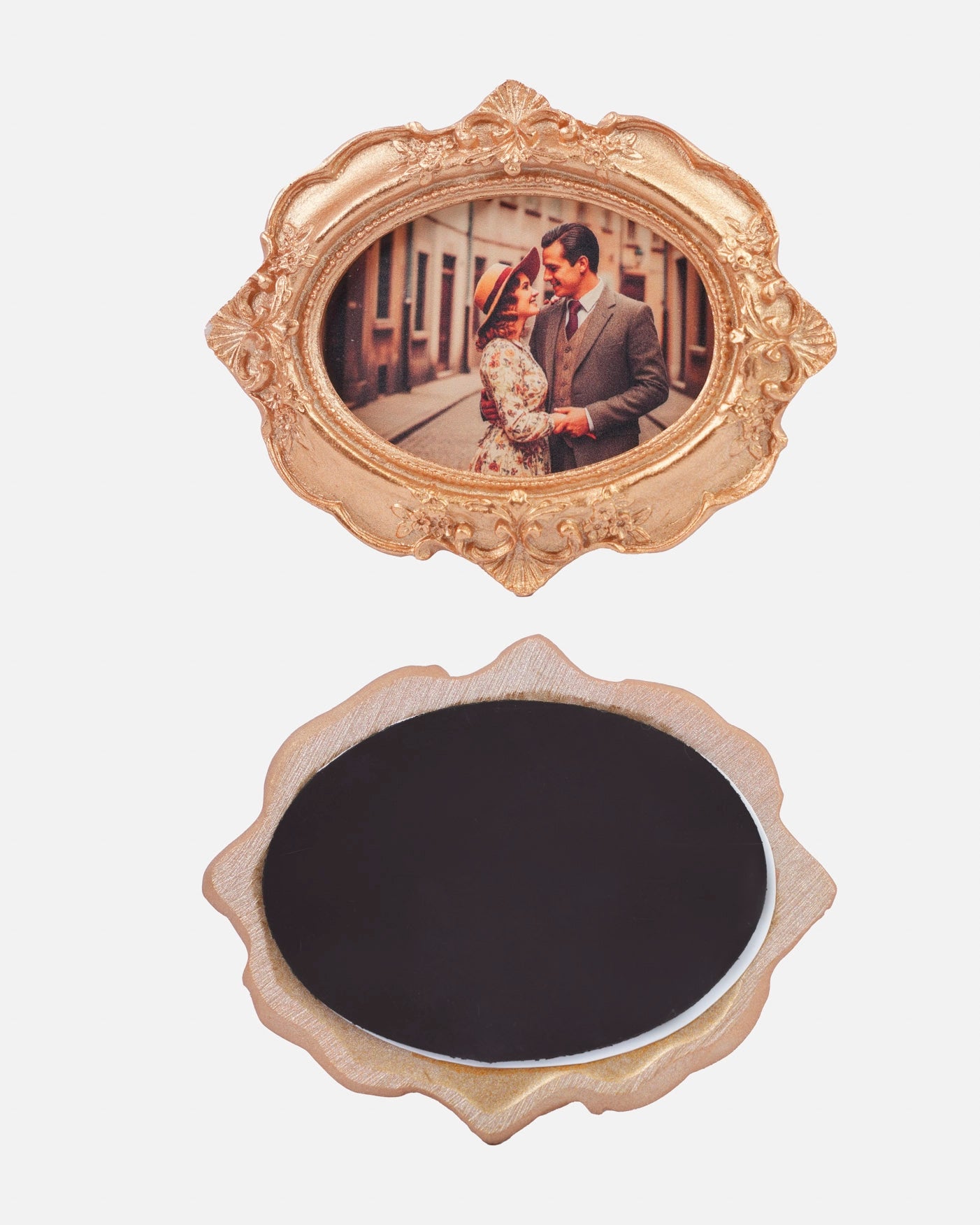 Custom Vintage-Style Photo Frame Magnet