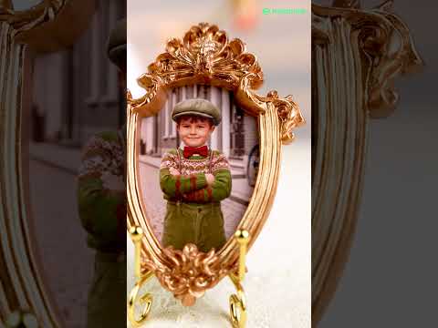 Custom Vintage-Style Photo Frame Magnet